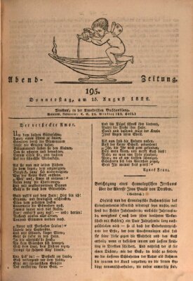 Abend-Zeitung Donnerstag 15. August 1822