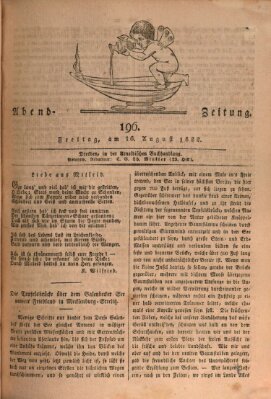 Abend-Zeitung Freitag 16. August 1822