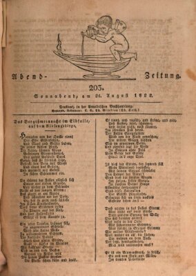 Abend-Zeitung Samstag 24. August 1822