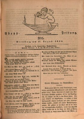 Abend-Zeitung Dienstag 27. August 1822