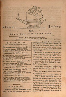 Abend-Zeitung Donnerstag 29. August 1822