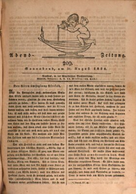 Abend-Zeitung Samstag 31. August 1822