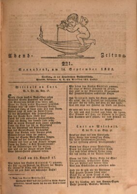 Abend-Zeitung Samstag 14. September 1822