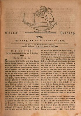 Abend-Zeitung Montag 23. September 1822