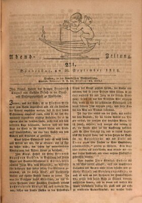 Abend-Zeitung Donnerstag 26. September 1822