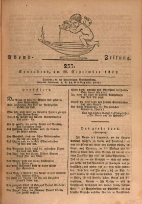 Abend-Zeitung Samstag 28. September 1822