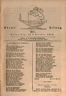 Abend-Zeitung Donnerstag 3. Oktober 1822