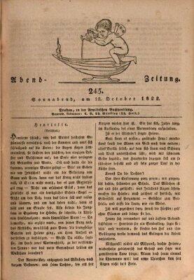 Abend-Zeitung Samstag 12. Oktober 1822