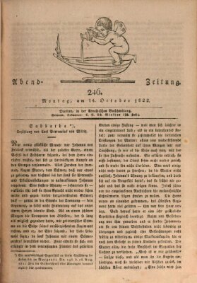 Abend-Zeitung Montag 14. Oktober 1822