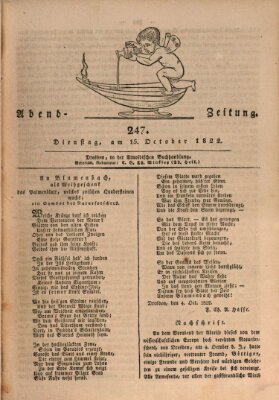 Abend-Zeitung Dienstag 15. Oktober 1822