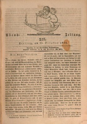 Abend-Zeitung Freitag 25. Oktober 1822