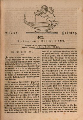 Abend-Zeitung Freitag 1. November 1822