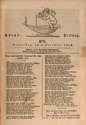 Abend-Zeitung Donnerstag 14. November 1822