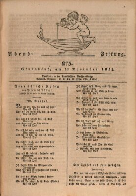 Abend-Zeitung Samstag 16. November 1822