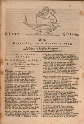 Abend-Zeitung Donnerstag 21. November 1822