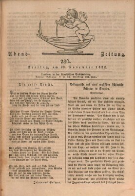 Abend-Zeitung Freitag 29. November 1822