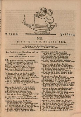 Abend-Zeitung Mittwoch 25. Dezember 1822