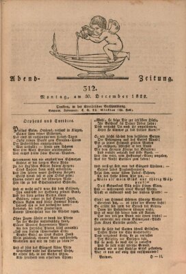 Abend-Zeitung Montag 30. Dezember 1822