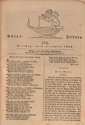 Abend-Zeitung Dienstag 31. Dezember 1822