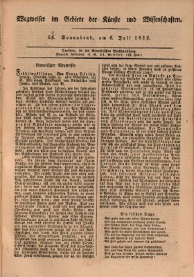 Abend-Zeitung Samstag 6. Juli 1822