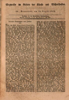 Abend-Zeitung Samstag 24. August 1822