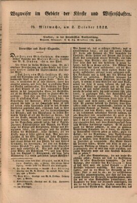 Abend-Zeitung Mittwoch 2. Oktober 1822