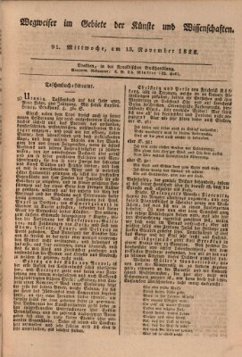 Abend-Zeitung Mittwoch 13. November 1822