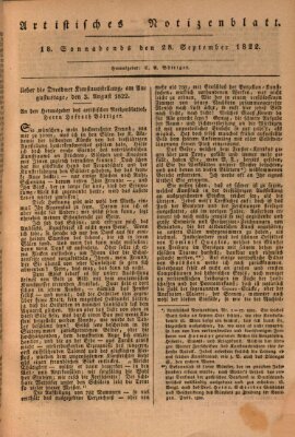 Abend-Zeitung Samstag 28. September 1822