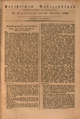 Abend-Zeitung Donnerstag 31. Oktober 1822