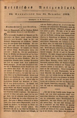 Abend-Zeitung Samstag 30. November 1822