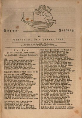 Abend-Zeitung Samstag 4. Januar 1823