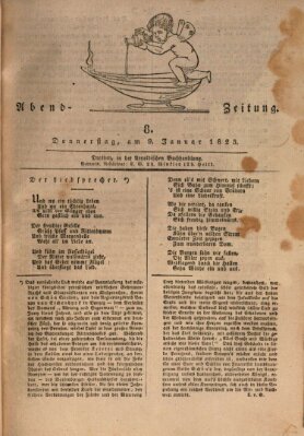 Abend-Zeitung Donnerstag 9. Januar 1823