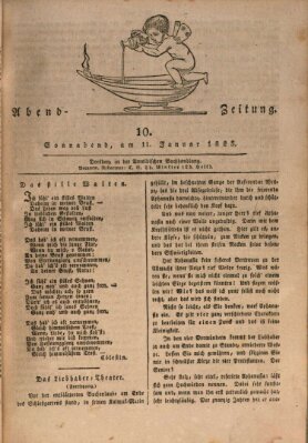 Abend-Zeitung Samstag 11. Januar 1823