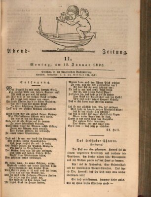 Abend-Zeitung Montag 13. Januar 1823