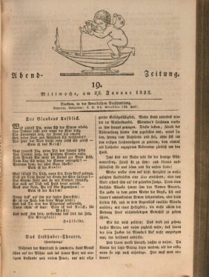 Abend-Zeitung Mittwoch 22. Januar 1823