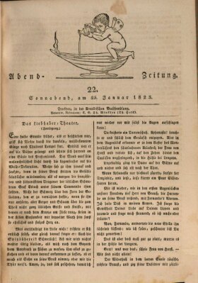 Abend-Zeitung Samstag 25. Januar 1823