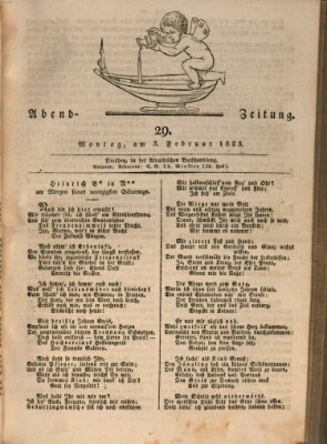 Abend-Zeitung Montag 3. Februar 1823