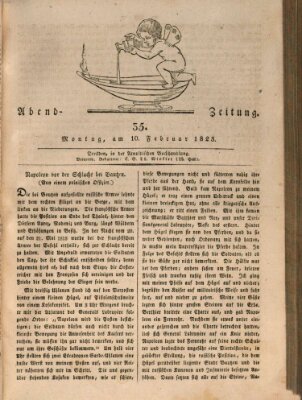 Abend-Zeitung Montag 10. Februar 1823