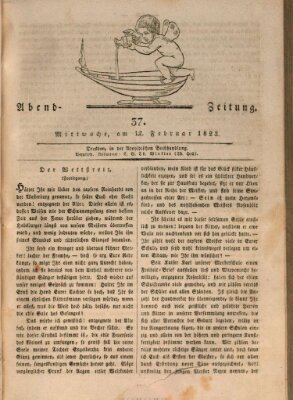 Abend-Zeitung Mittwoch 12. Februar 1823