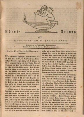 Abend-Zeitung Samstag 22. Februar 1823