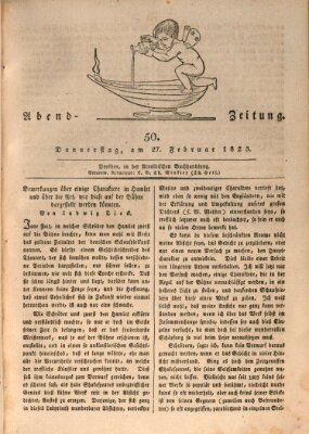 Abend-Zeitung Donnerstag 27. Februar 1823