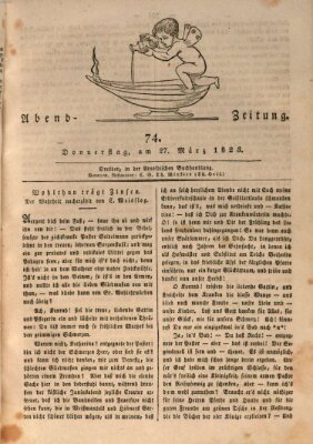 Abend-Zeitung Donnerstag 27. März 1823