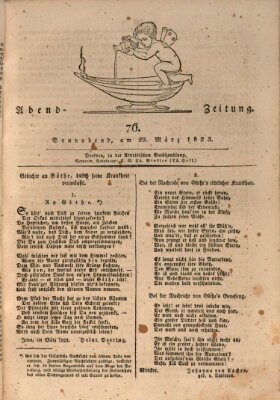 Abend-Zeitung Samstag 29. März 1823