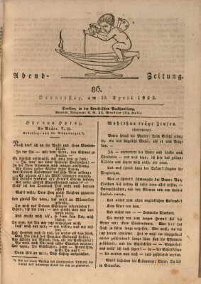 Abend-Zeitung Donnerstag 10. April 1823