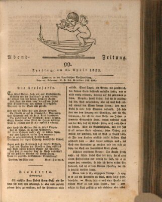 Abend-Zeitung Freitag 25. April 1823