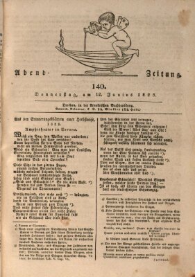 Abend-Zeitung Donnerstag 12. Juni 1823