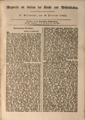 Abend-Zeitung Mittwoch 12. Februar 1823