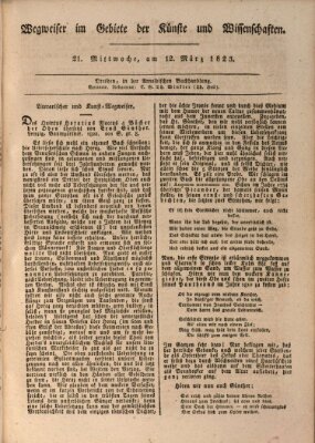 Abend-Zeitung Mittwoch 12. März 1823