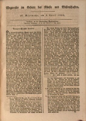 Abend-Zeitung Mittwoch 2. April 1823