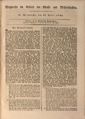 Abend-Zeitung Mittwoch 23. April 1823